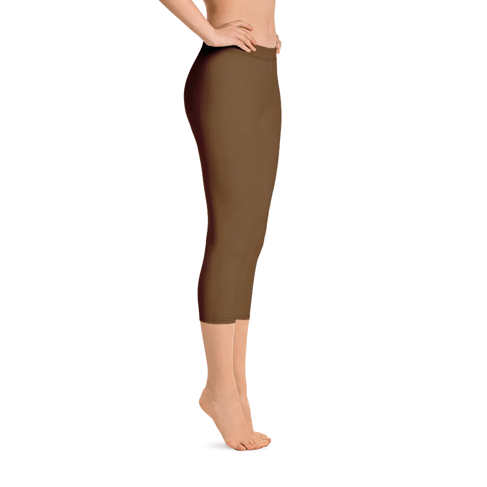 Brown Capri Leggings