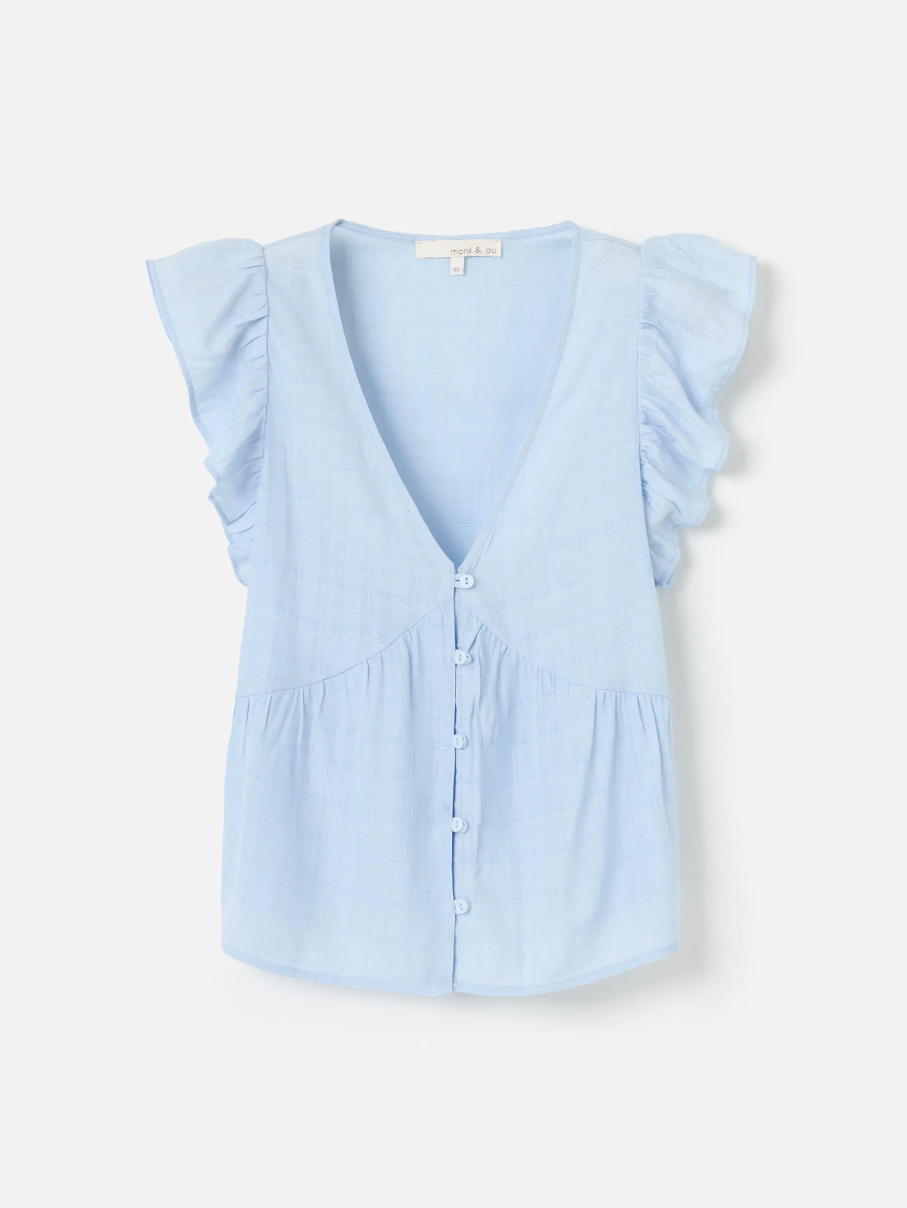 Claris Waterfall Sleeve Blouse