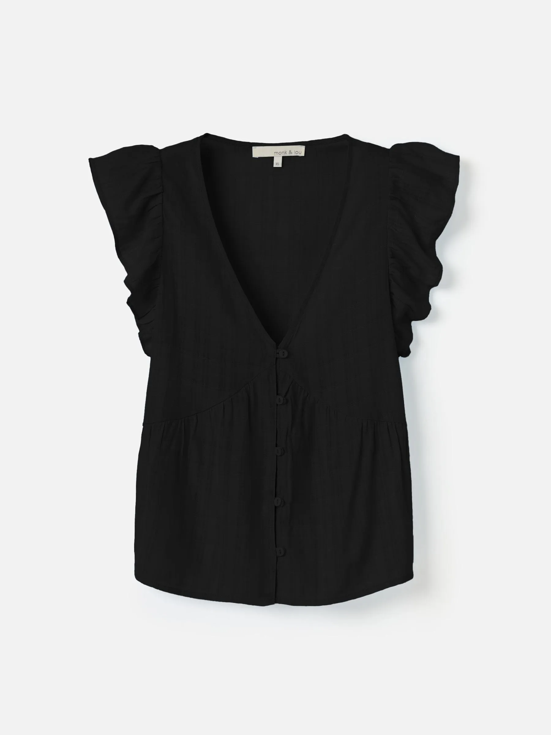 Claris Waterfall Sleeve Blouse