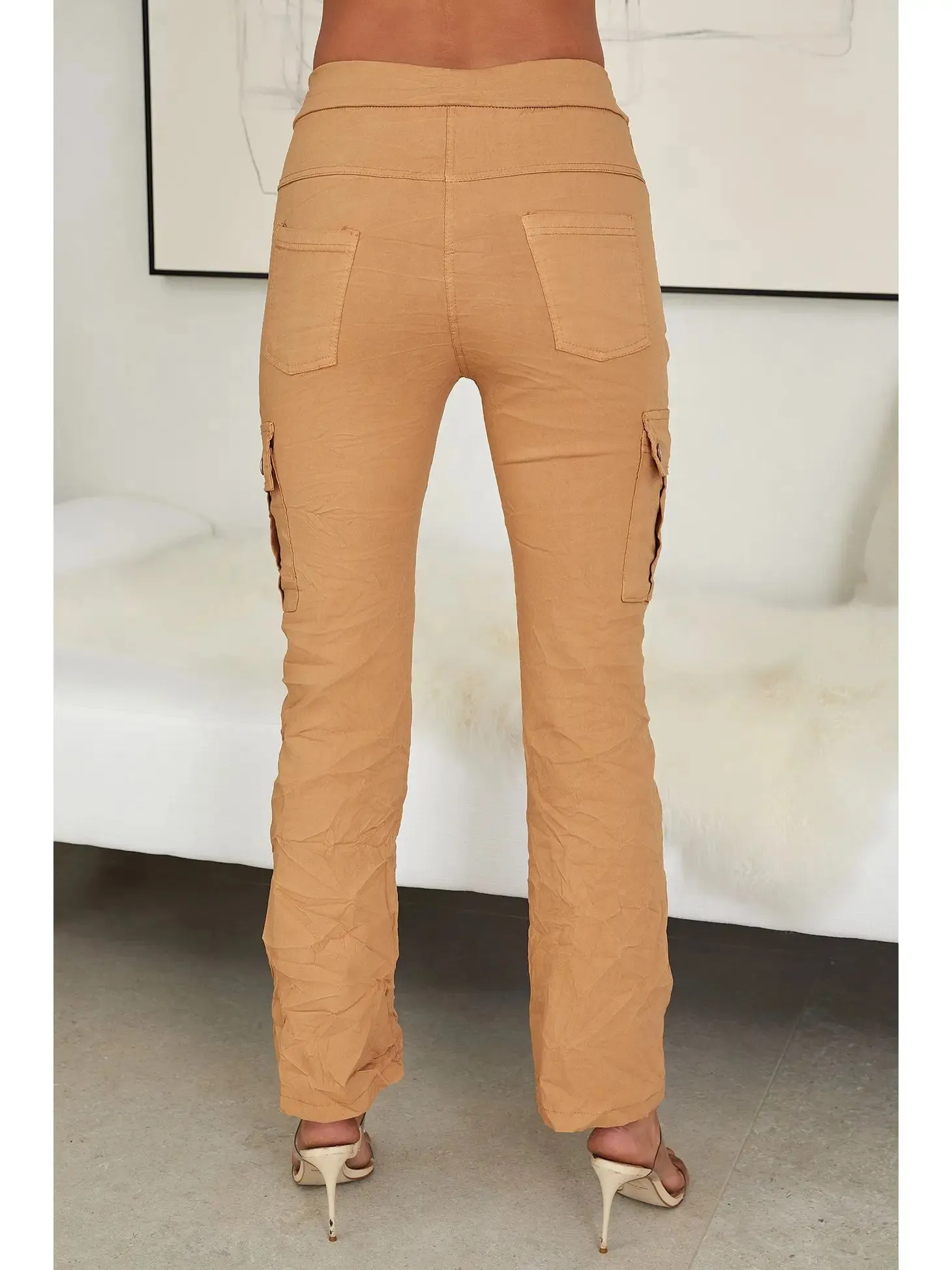 Crinkle Cargo Pants