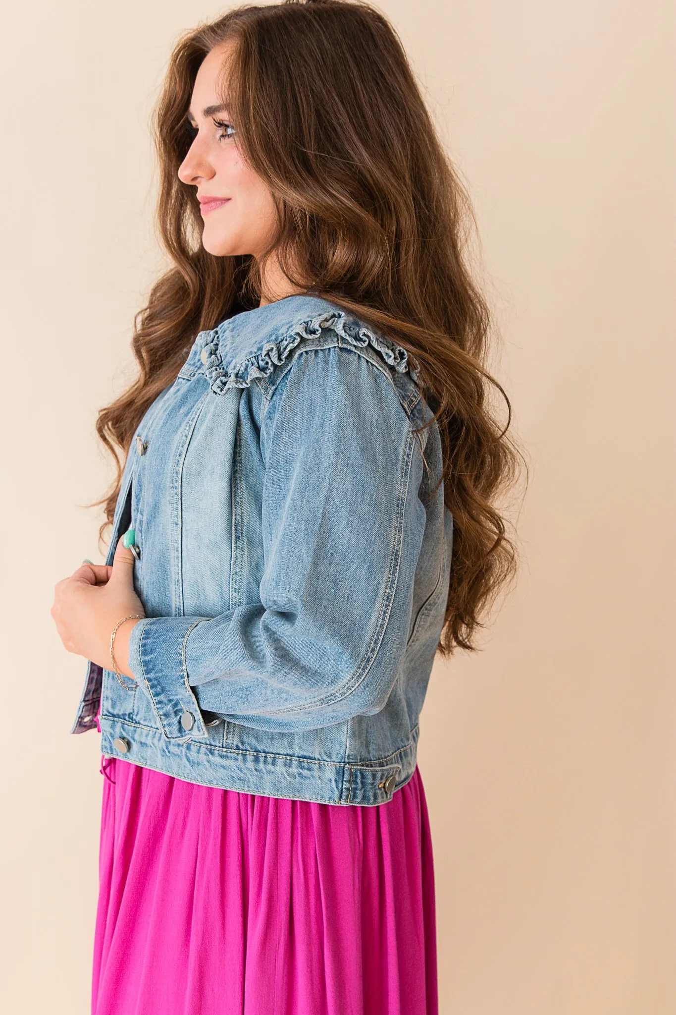 Mara Ruffle Collar Jacket